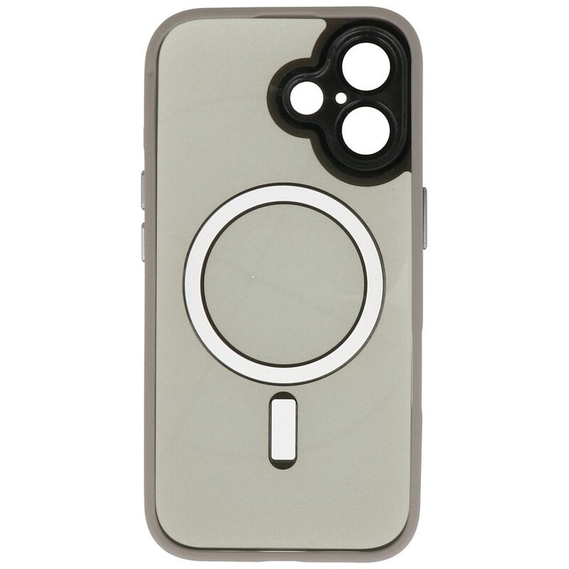 Magsafe Aluminium Camera Beschermer Hoesje voor iPhone 16 Grijs
