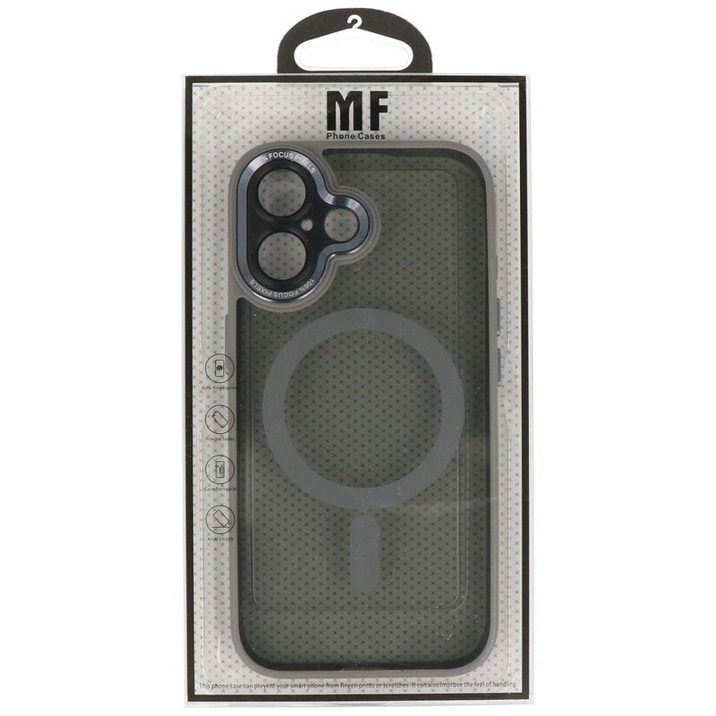 Magsafe Aluminium Camera Beschermer Hoesje voor iPhone 16 Grijs