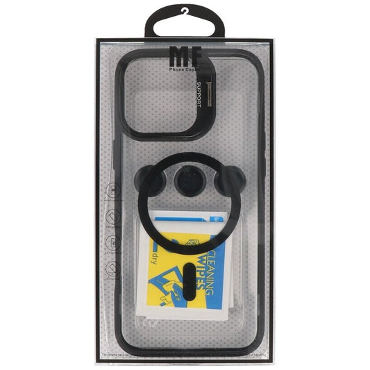 Magsafe Transparant - Camera Beschermer Case met Staande Functie voor iPhone 16 Zwart