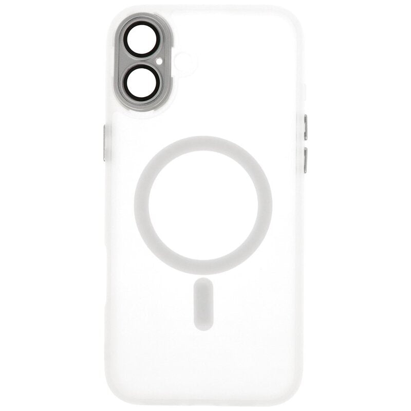 Mat-Transparent met Camera Beschermer Magsafe Case voor iPhone 16 Wit