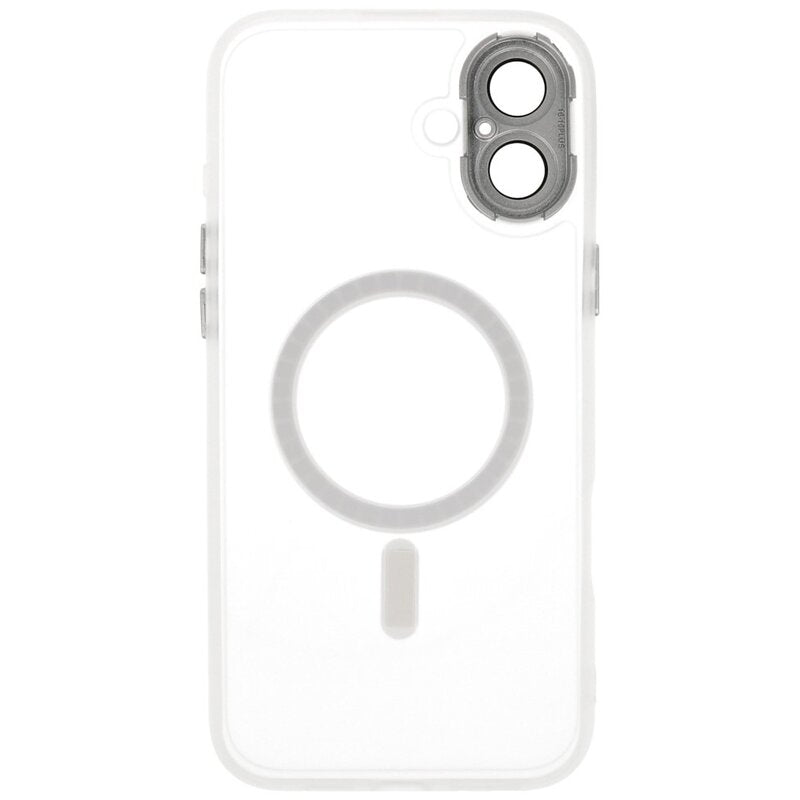 Mat-Transparent met Camera Beschermer Magsafe Case voor iPhone 16 Wit