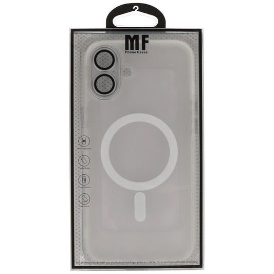 Mat-Transparent met Camera Beschermer Magsafe Case voor iPhone 16 Wit