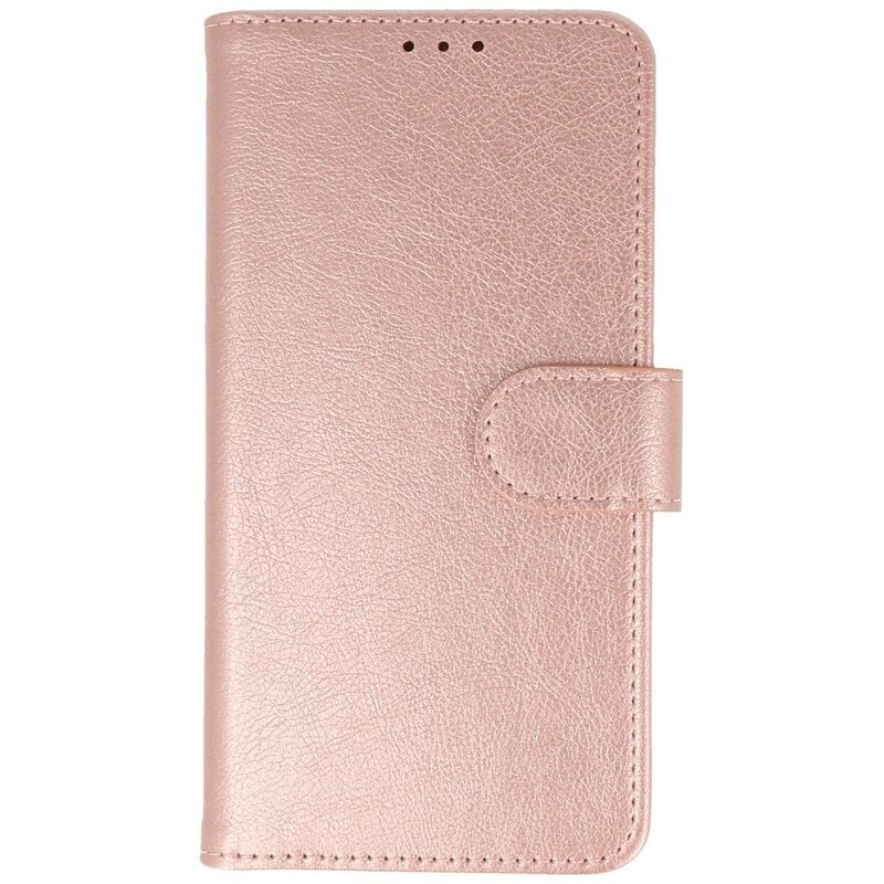 Bookstyle Wallet Cases Hoesje voor iPhone 16 Rose Goud