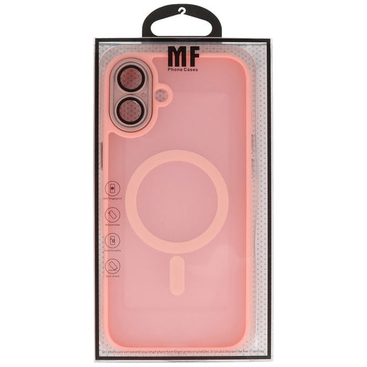 Mat-Transparent met Camera Beschermer Magsafe Case voor iPhone 16 Roze