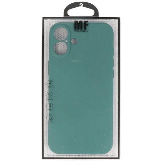 Fashion Color TPU Hoesje voor iPhone 16 Donker Groen
