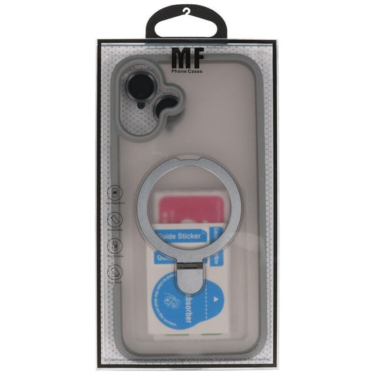 Magsafe Mat Transparant - Camera Beschermer Case met Staande Functie voor iPhone 16 Grijs
