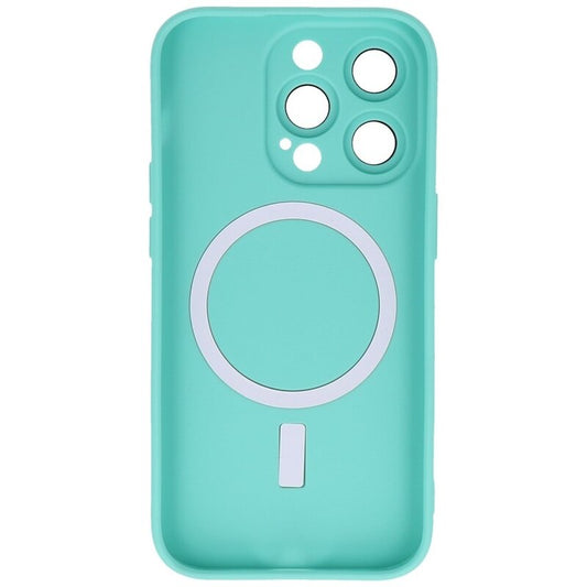 MagSafe Hoesje met Camera Beschermer voor iPhone 15 Pro Max Turquoise
