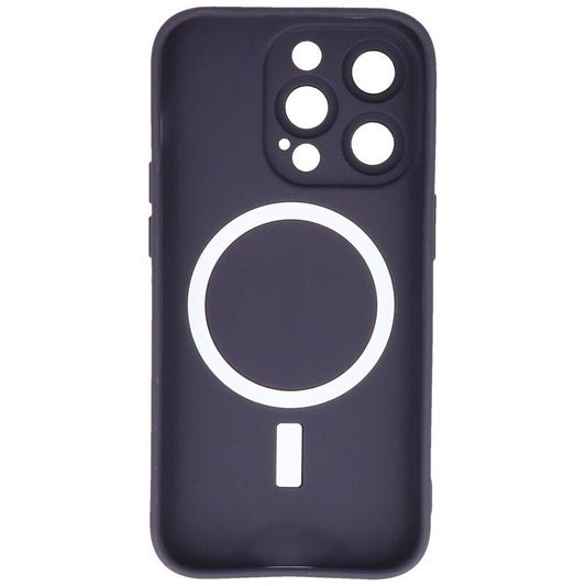 MagSafe Hoesje met Camera Beschermer voor iPhone 15 Pro Max Nacht Paars