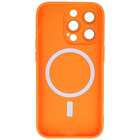 MagSafe Hoesje met Camera Beschermer voor iPhone 15 Pro Oranje