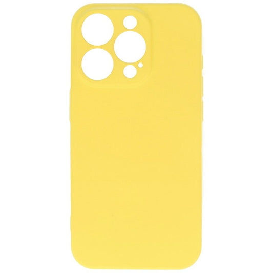 Fashion Backcover Telefoonhoesje - Color Hoesje - Geschikt voor iPhone 15 Pro - Geel