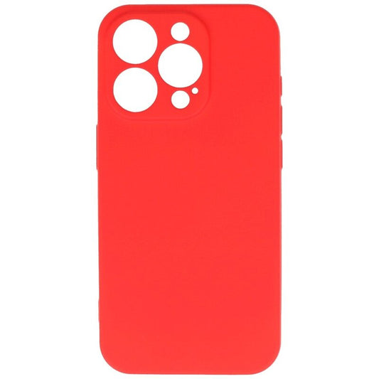Fashion Backcover Telefoonhoesje - Color Hoesje - Geschikt voor iPhone 15 Pro - Rood