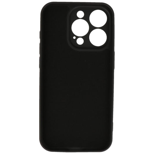 Fashion Backcover Telefoonhoesje - Color Hoesje - Geschikt voor iPhone 15 Pro - Zwart