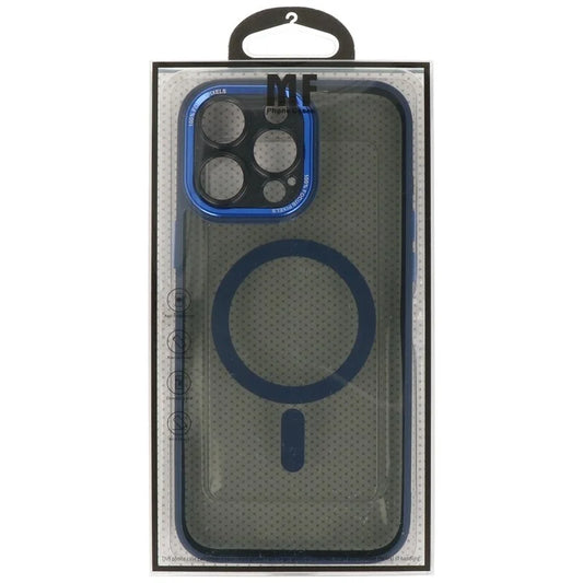 Magsafe Aluminium Camera Beschermer Hoesje voor iPhone 15 Pro Blauw
