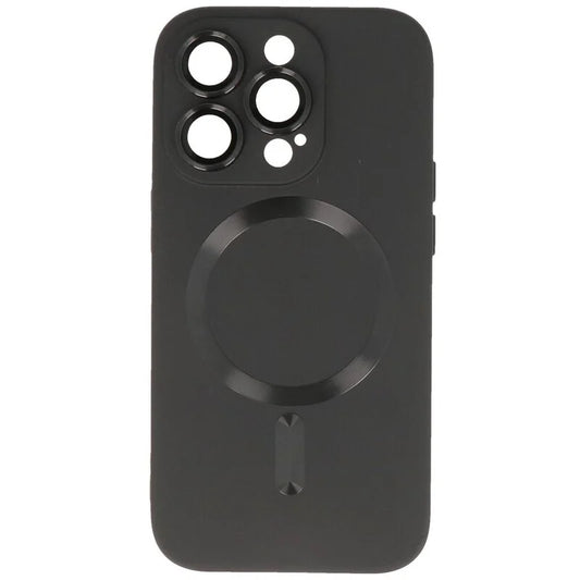 MagSafe Hoesje met Camera Beschermer voor iPhone 15 Pro Zwart
