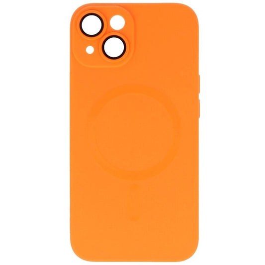 MagSafe Hoesje met Camera Beschermer voor iPhone 15 Oranje