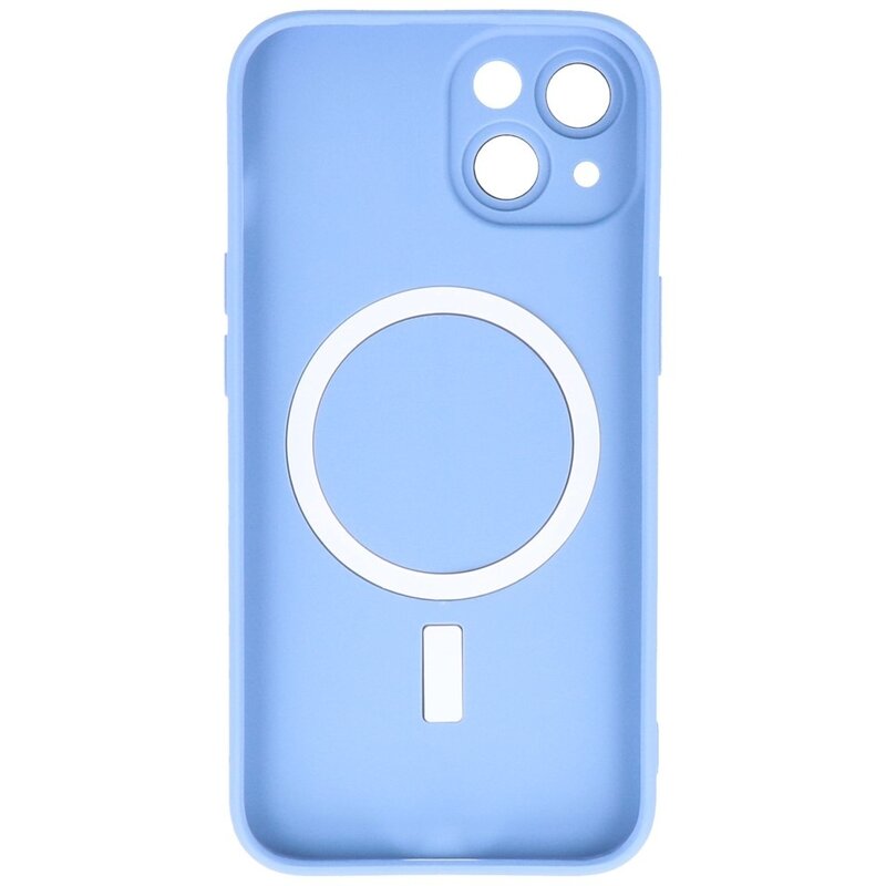 MagSafe Hoesje met Camera Beschermer voor iPhone 15 Blauw
