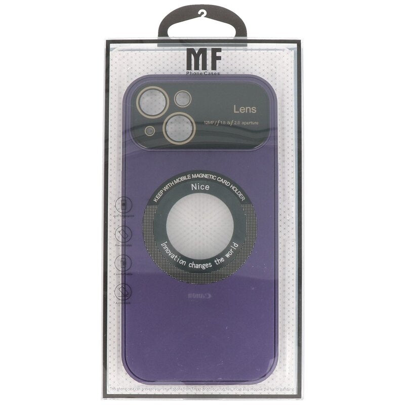 Prime Magsafe Case met Camera Beschermer voor iPhone 15 Purple