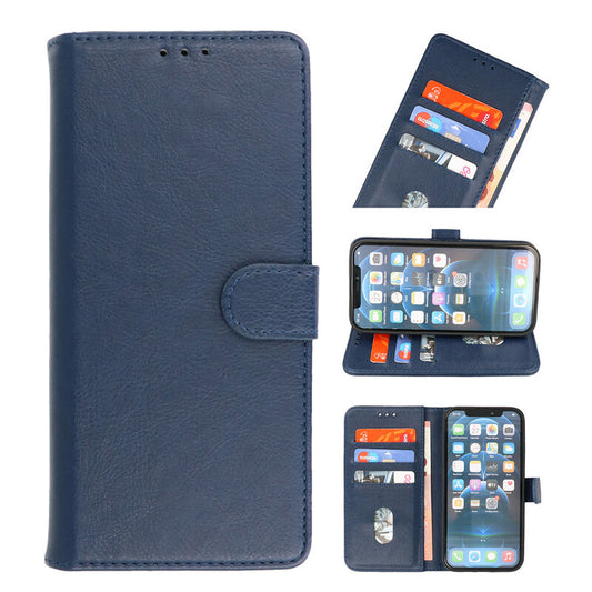 Bookstyle Wallet Cases Hoesje voor iPhone 15 Navy