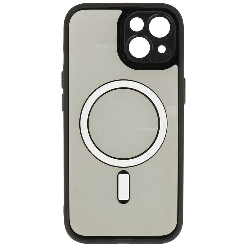 Magsafe Aluminium Camera Beschermer Hoesje voor iPhone 15 Zwart