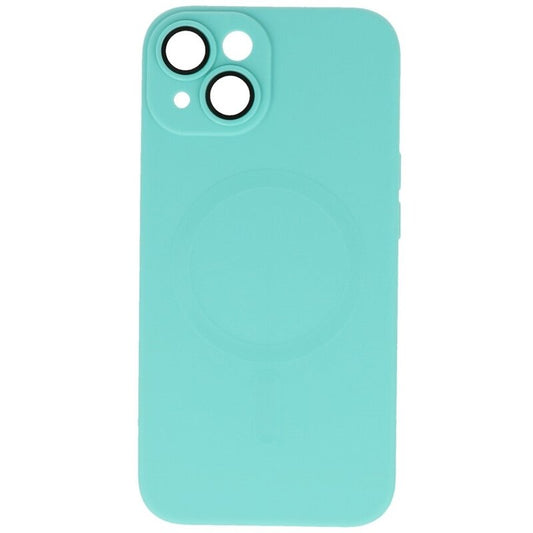 MagSafe Hoesje met Camera Beschermer voor iPhone 15 Turquoise