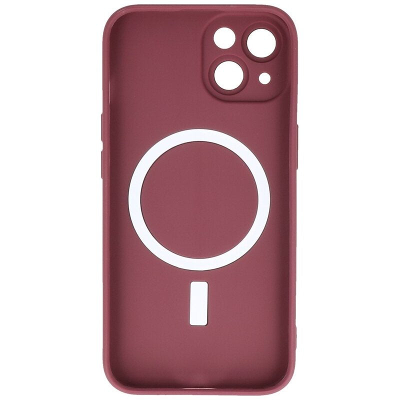 MagSafe Hoesje met Camera Beschermer voor iPhone 15 Bruin