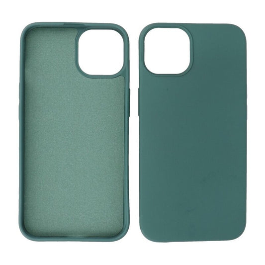 Fashion Backcover Telefoonhoesje - Color Hoesje - Geschikt voor iPhone 15 - Donker Groen