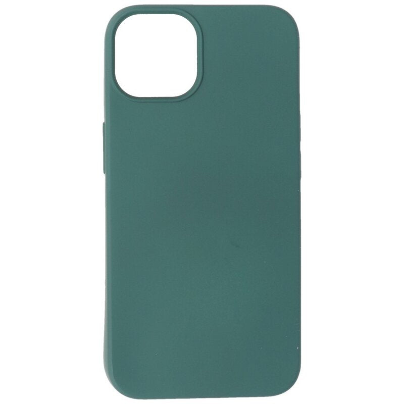 Fashion Backcover Telefoonhoesje - Color Hoesje - Geschikt voor iPhone 15 - Donker Groen