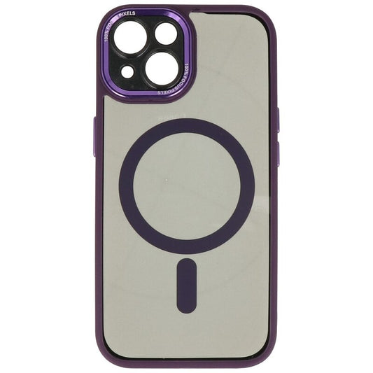 Magsafe Aluminium Camera Beschermer Hoesje voor iPhone 15 Paars
