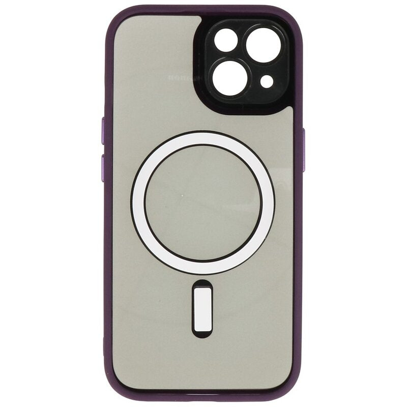 Magsafe Aluminium Camera Beschermer Hoesje voor iPhone 15 Paars