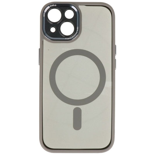 Magsafe Aluminium Camera Beschermer Hoesje voor iPhone 15 Grijs
