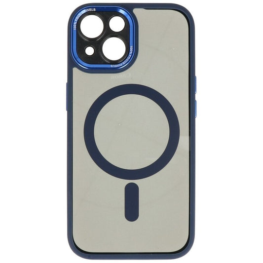 Magsafe Aluminium Camera Beschermer Hoesje voor iPhone 15 Blauw