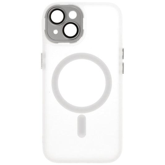 Mat-Transparent met Camera Beschermer Magsafe Case voor iPhone 15 Wit