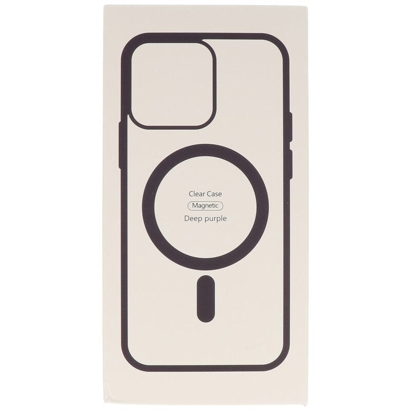 Fashion Color-Transparent Magsafe Case voor iPhone 15 Nacht Paars