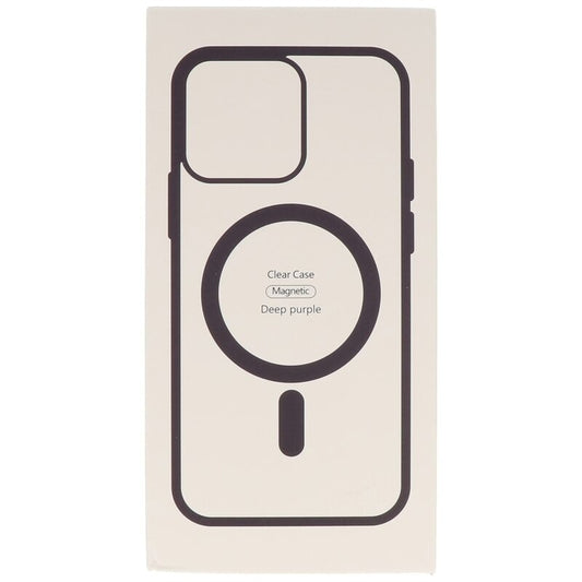 Fashion Color-Transparent Magsafe Case voor iPhone 15 Nacht Paars