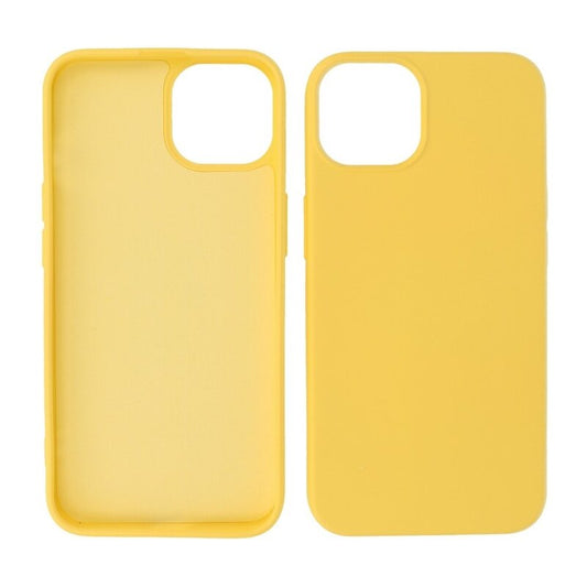 Fashion Backcover Telefoonhoesje - Color Hoesje - Geschikt voor iPhone 15 - Geel
