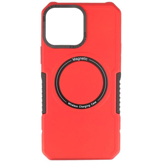 Magnetic Charging Case voor iPhone 14 Pro Max Rood