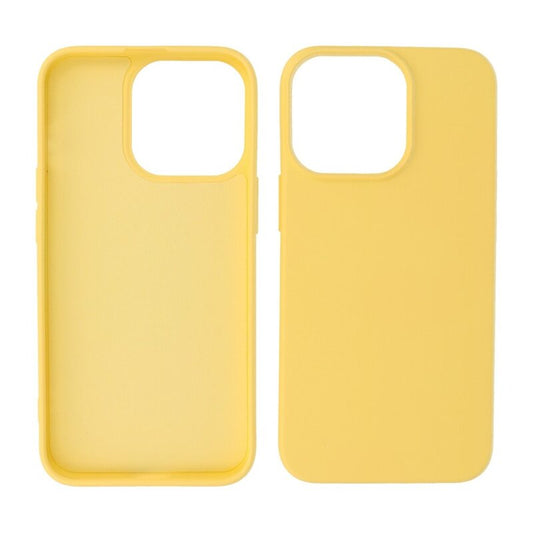Fashion Color TPU Hoesje iPhone 14 Pro Max Geel