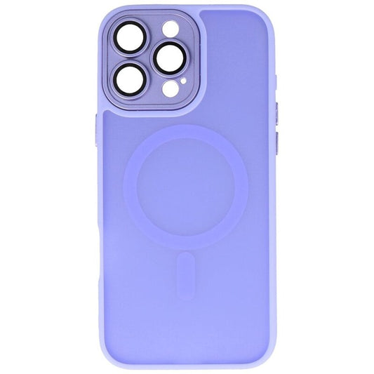Mat-Transparent met Camera Beschermer Magsafe Case voor iPhone 14 Pro Max Paars