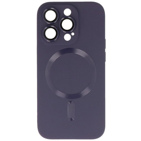 MagSafe Hoesje met Camera Beschermer voor iPhone 14 Pro Nacht Paars
