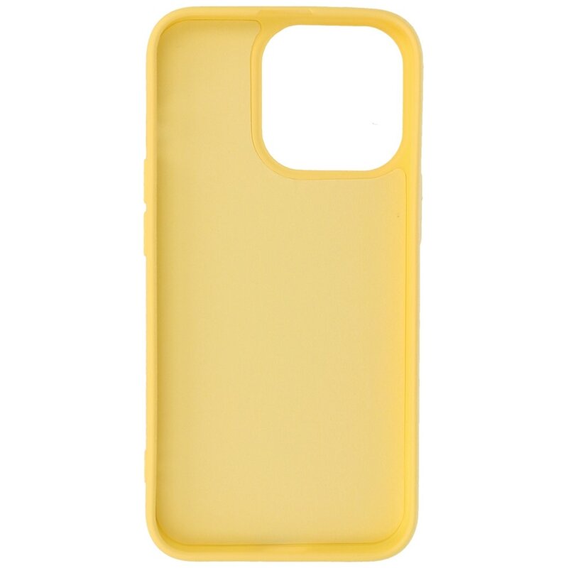Fashion Color TPU Hoesje iPhone 14 Pro Geel