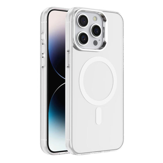 IMD Magnetic Fashion Color Hard Case voor iPhone 14 Pro Wit