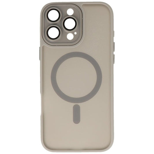 Mat-Transparent met Camera Beschermer Magsafe Case voor iPhone 14 Pro Grijs