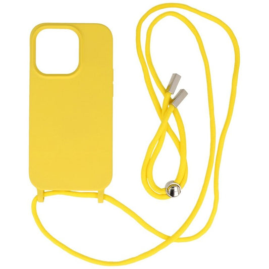 2.5 mm Hoes met Koord voor iPhone 14 Pro Geel
