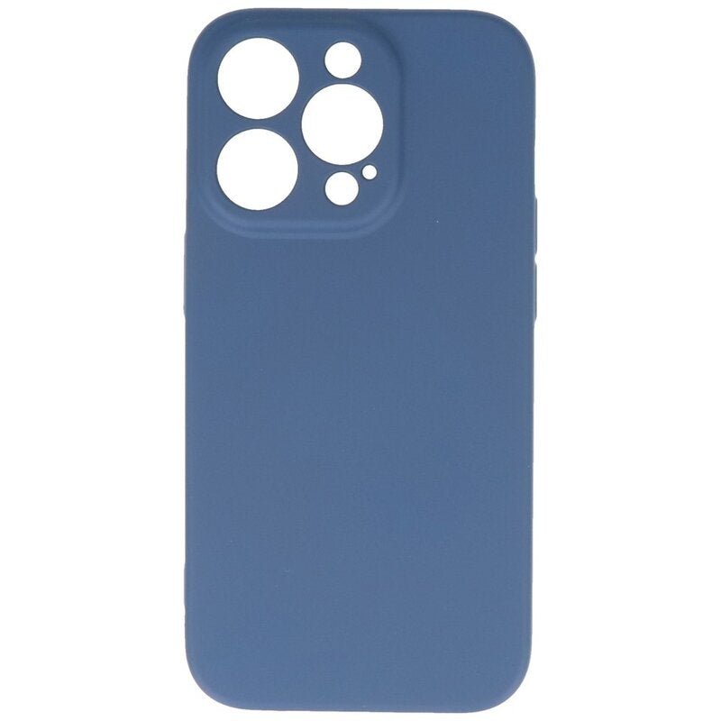Fashion Color TPU Hoesje iPhone 14 Pro Navy