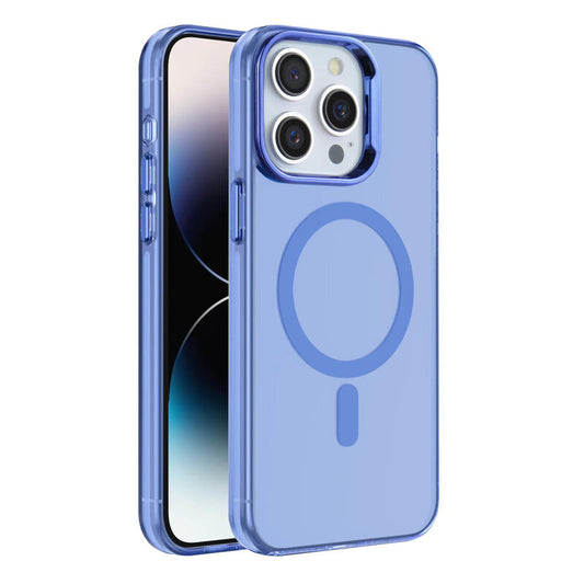 IMD Magnetic Fashion Color Hard Case voor iPhone 14 Pro Navy