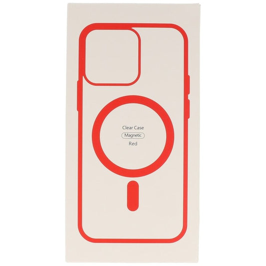 Fashion Color-Transparent Magsafe Case voor iPhone 14 Pro Rood