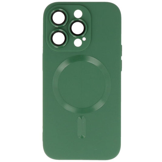 MagSafe Hoesje met Camera Beschermer voor iPhone 14 Pro Donker Groen