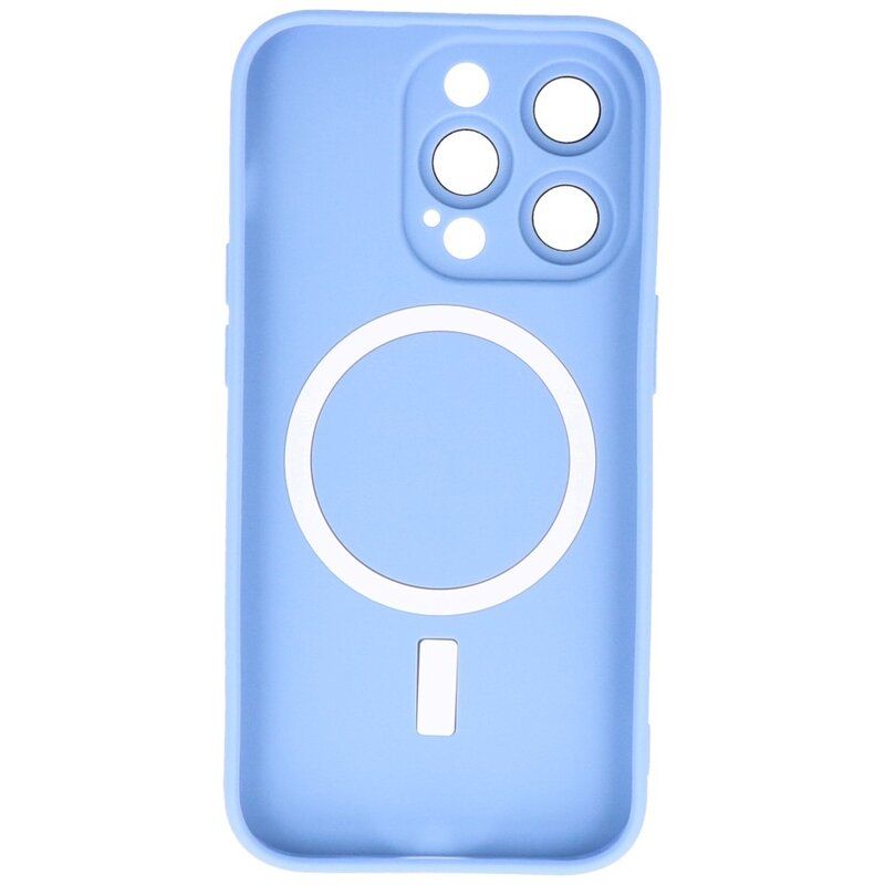 MagSafe Hoesje met Camera Beschermer voor iPhone 14 Pro Blauw