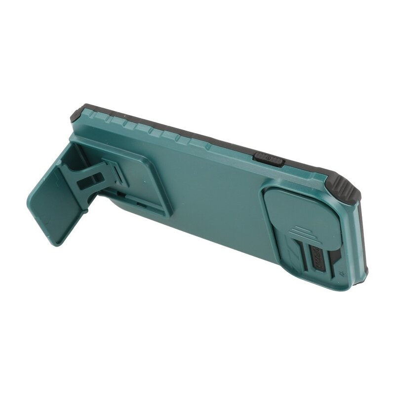 Window - Stand Backcover voor iPhone 14 Pro Donker Groen