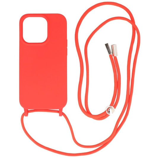 2.5 mm Hoes met Koord voor iPhone 14 Pro Rood